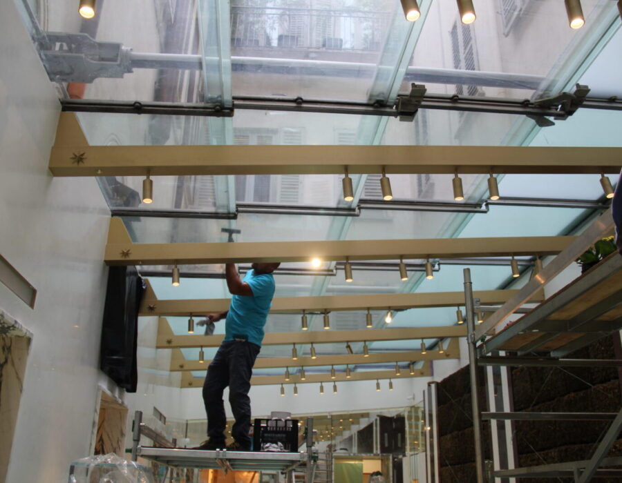 pellicole decorative satinate Bvlgari milano