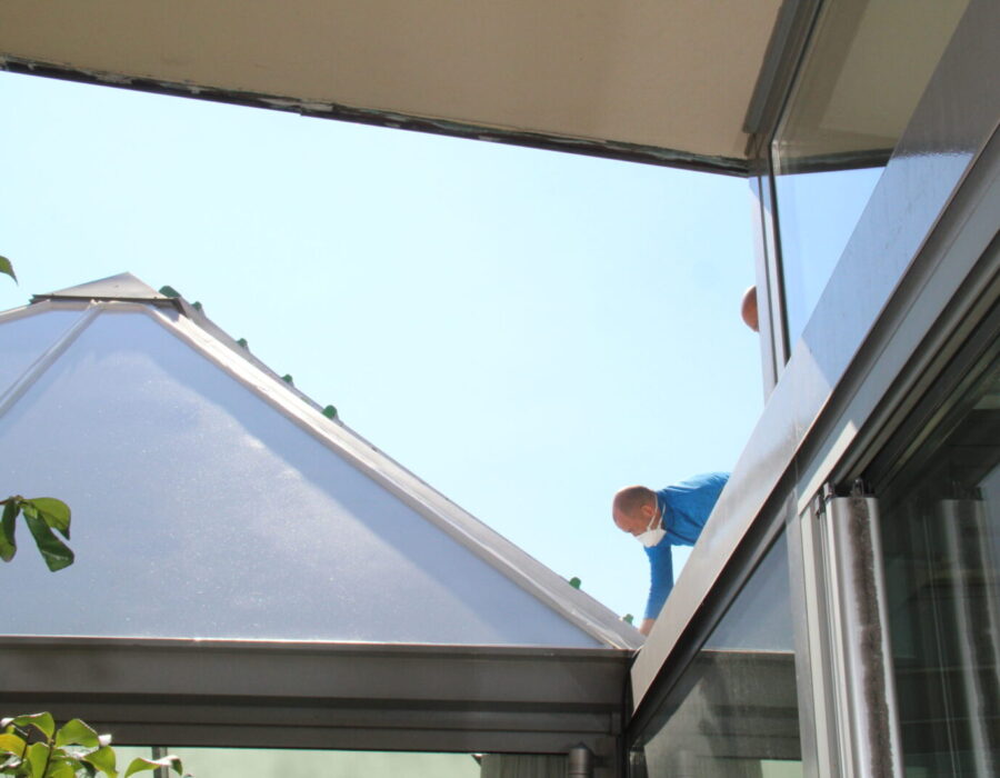 vernice antisolare lux vetro attico