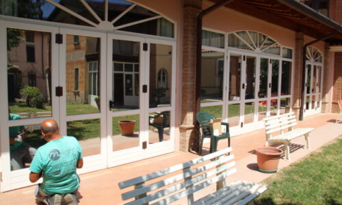 pellicole sicurezza residenza anziani Provaglio