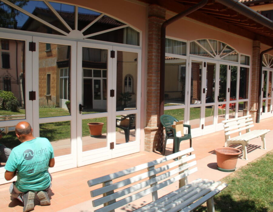 pellicole sicurezza residenza anziani Provaglio