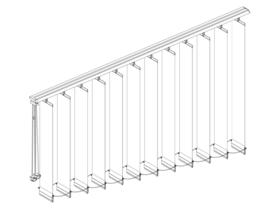 Tende verticali Mlight Binario Inclinato